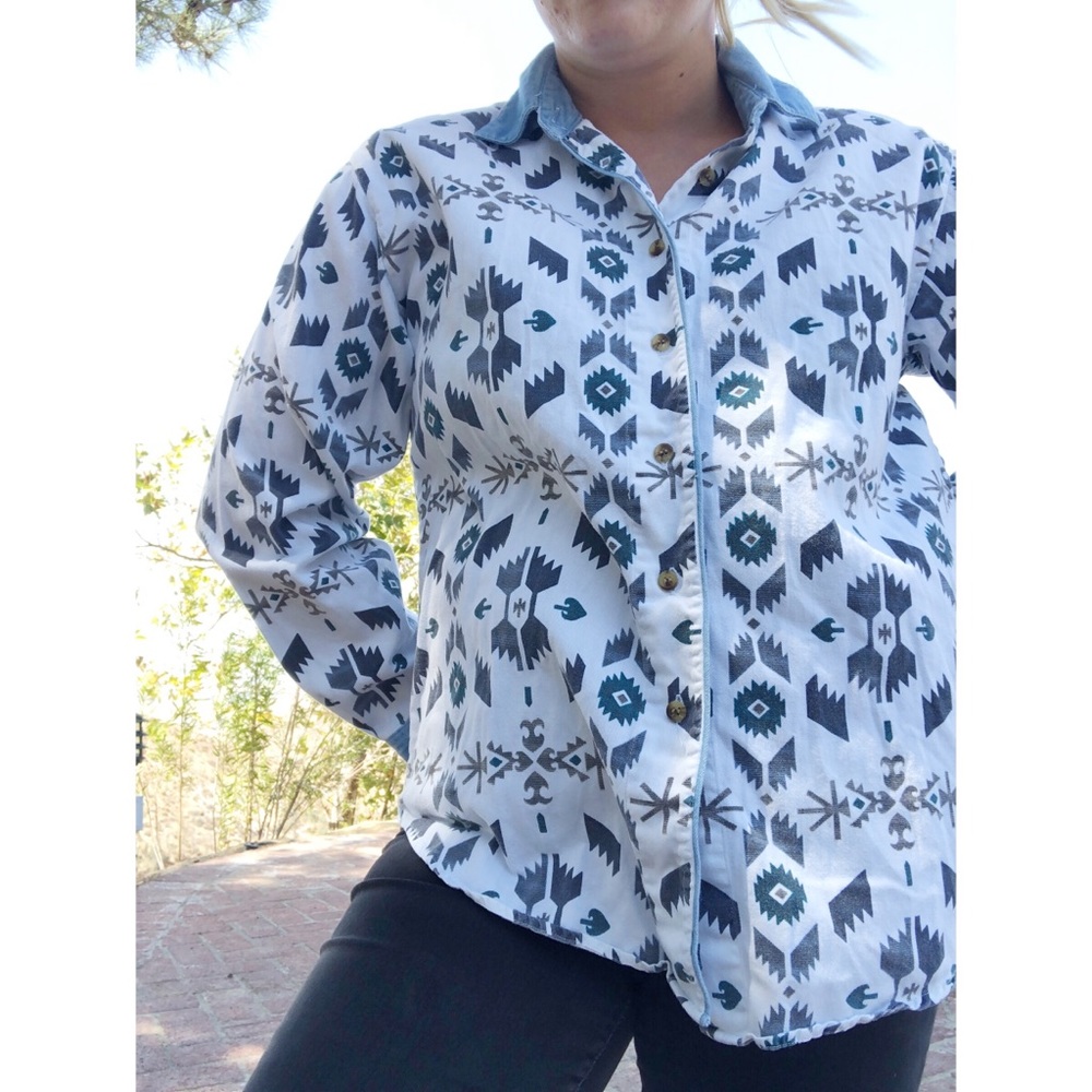 Vintage Western Button Up Shirt